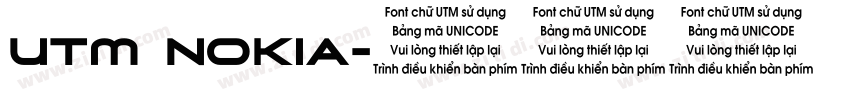 UTM Nokia字体转换